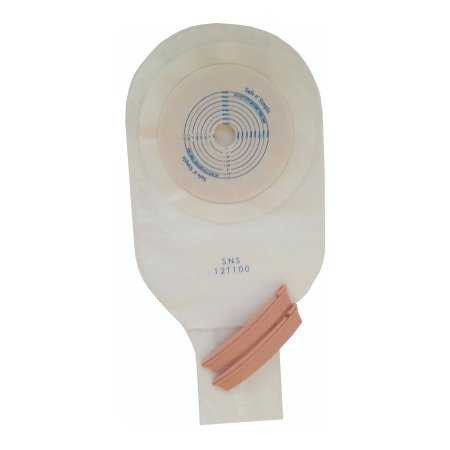 Ostomy Pouch Safe n Simple One-Piece System 12 Inch Length Drainable Flat Trim to Fit SNS12T100 Case/80 SAFE N SIMPLE LLC 1052589_CS