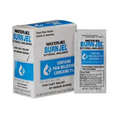Burn Relief Water Jel® Burn Jel® Topical Gel 3.5 Gram Individual Packet 600U-1.00.000 Box of 25 Water Jel® Burn Jel® 786977_BX