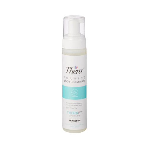 Thera No-Rinse Foaming Body Cleanser with Pump, 9 oz., Case of 12