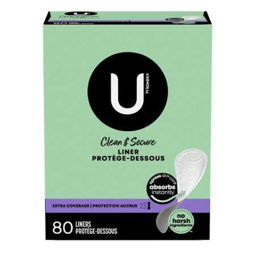 Panty Liner U by Kotex®Lightdays® Regular Absorbency 48374 Pack of 80 U by Kotex®Lightdays® 1084638_PK