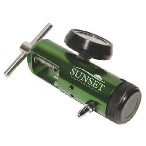 Sunset Oxygen Regulator Click Style 0 - 8 LPM Barb Outlet CGA-870 RES042 Each/1 SUNSET HEALTHCARE SOLUTIONS 1082830_EA