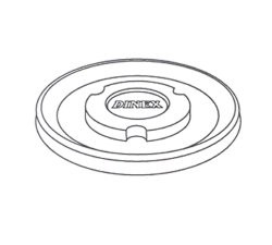 Dinex Drinking Mug / Bowl Lid For use with Turnbury DX3000 and DX3200 8 oz. Mug and 5 oz. Bowl Translucent Disposable, DX30008714, Case of 1500