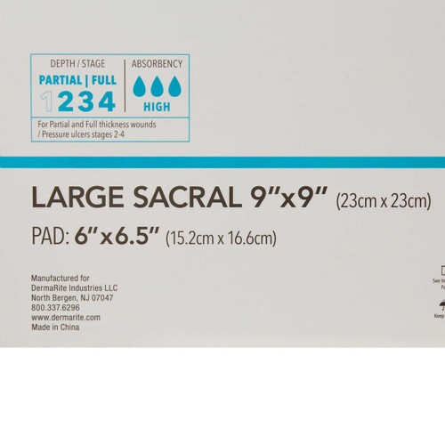 Foam Dressing ComfortFoam™ Border 9 x 9 Inch With Border Waterproof Backing Silicone Adhesive Sacral Sterile 43990 Box of 5 ComfortFoam™ Border 946565_BX