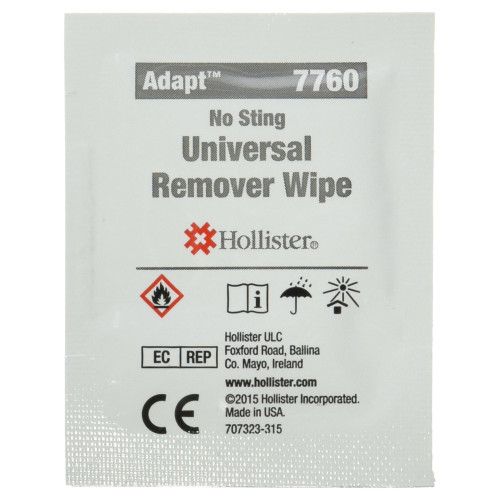 Adapt Adhesive Remover Wipe 50 per Box Alcohol Free, 7760, Pack of 1