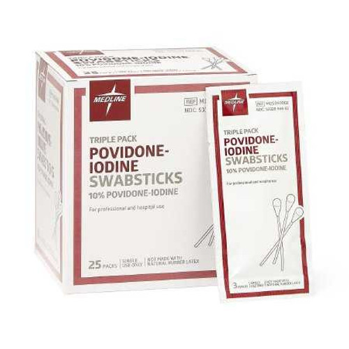 SWABS PVI 3S 3/PK 25PK/BX 10BX/CSMEDLINE MDS093902 Box/75 MEDLINE 1085583_BX