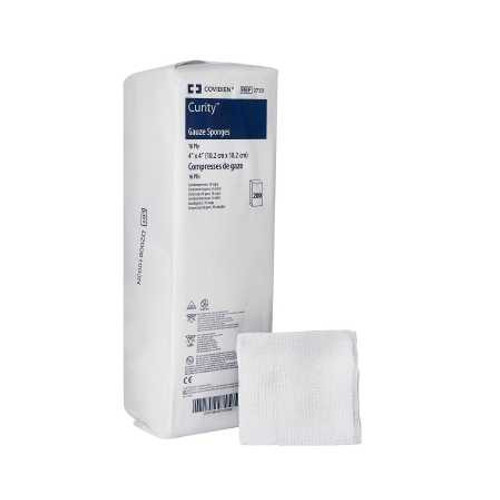 USP Type VII Gauze Sponge Curity Cotton 16-Ply 4 X 4 Inch Square NonSterile 2733 Case/2000 KENDALL HEALTHCARE PROD INC. 10287_CS