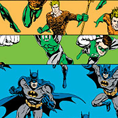 Adhesive Strip Stat Strip .75 X 3 Inch Plastic Rectangle Kid Design Aquaman / Green Lantern Sterile 10791 Box/100 DUKAL CORPORATION 928132_BX