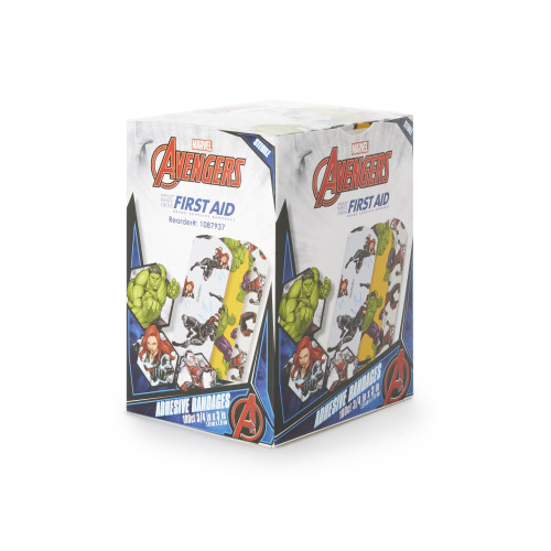 Stat Strip Adhesive Strip Plastic Kid Design (Antman / Hulk / Black Widow) 3/4 X 3 Inch Sterile, 1087937, Box of 1