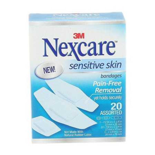 BANDAGE ADH ASTD SENSSKIN 20/PK 24PK/BX 3MCONS SSB-20A Box/480 3M HEALTHCARE (NEXCARE) 1084064_BX
