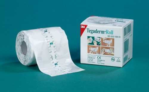 Transparent Film Dressing 3M Tegaderm Roll 2 Inch X 11 Yard 2 Tab Delivery With Label NonSterile 16002 Case/4 3M 521718_CS