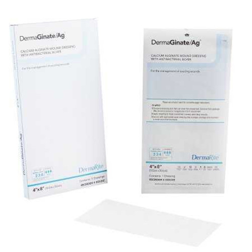 Calcium Alginate Dressing with Silver DermaGinate/ Ag 4 X 8 Inch Rectangle Sterile 00535E Box/5 DERMARITE INDUSTRIES LLC 844557_BX