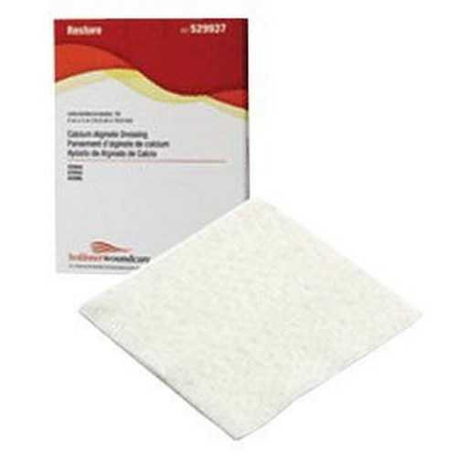 Calcium Alginate Dressing with Silver Calcicare 4 X 4-3/4 Inch Rectangle Sterile 529968R Box/10 HOLLISTER, INC. 983622_BX