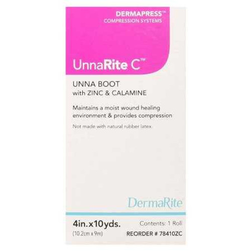 Unna Boot UnnaRite C 3 Inch x 10 Yards Zinc and Calamine 78310ZC Pack of 1 DERMARITE INDUSTRIES LLC 980207_BX