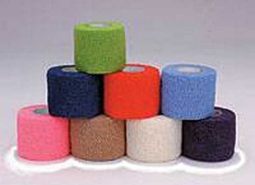 Cohesive Bandage Co-Flex 4 Inch X 5 Yard Standard Compression Self-adherent Closure Neon Pink / Blue / Purple / Light Blue / Neon Green / Red NonSterile 3400CP Each/1 ANDOVER COATED PRODUCTS INC 276230_EA