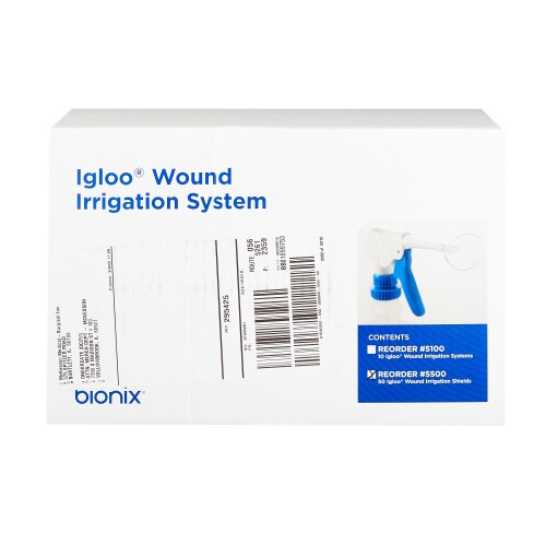 Igloo Irrigation Splash Guard 2 Exit Portals, Clear, Plastic, Sterile, 5500, Pack of 1