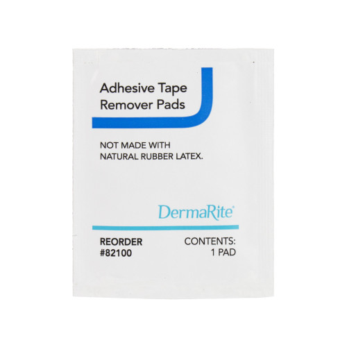 DermaRite Adhesive Remover Wipe 100 per Box Alcohol Based, 82100, Box of 100