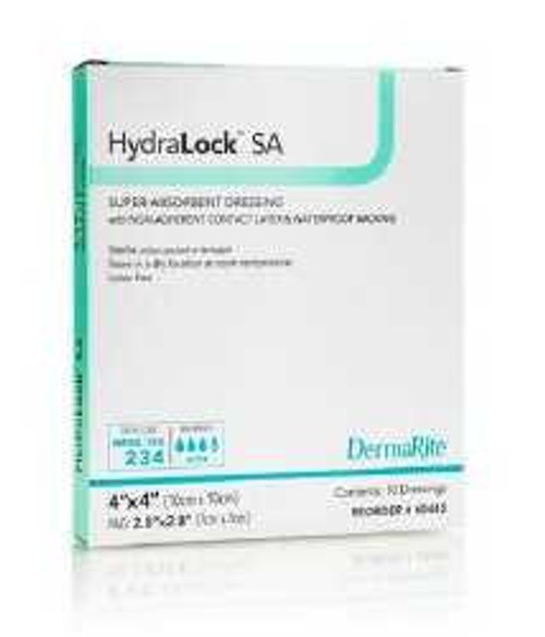 DRSG HYDRALOCK ABSRB 3X3 10/BX DERMRT 60330 Box/10 DERMARITE INDUSTRIES LLC 949201_BX