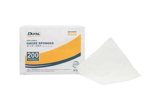 Gauze Sponge Dukal Gauze 8-Ply 4 X 4 Inch Square NonSterile 8509 BG/20 DUKAL CORPORATION 919336_BG