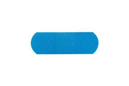 Metal Detectable Adhesive Strip American® White Cross 1 x 3 Inch Fabric Rectangle Blue Sterile 1631025 Case of 1300 American® White Cross 920146_CS