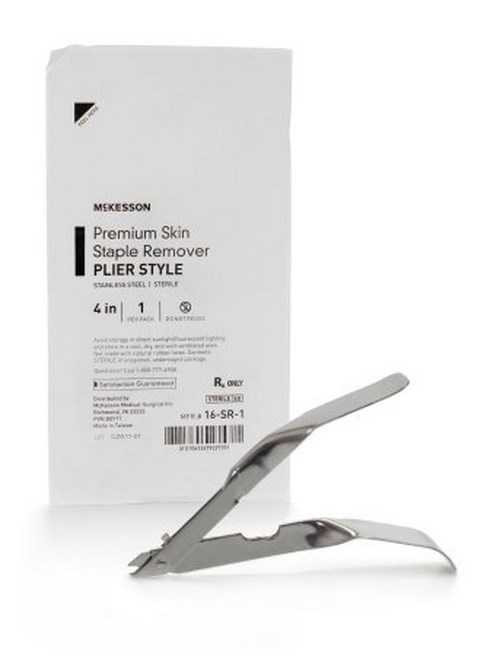 Skin Staple Remover McKesson Stainless Steel Plier Style Handle 16-SR-1 Each/1 MCK BRAND 1083979_EA