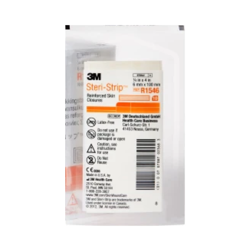 Steri-Strip Skin Closure Strip 1/4 X 4 Inch Nonwoven Material Reinforced Strip White, R1546, Pack of 1