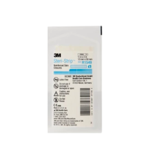 Steri-Strip Skin Closure Strip 1/2 X 2 Inch Nonwoven Material Reinforced Strip White, R1549, Pack of 1