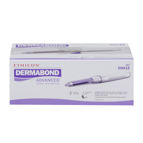 Dermabond Advanced Skin Adhesive 0.7 mL Liquid Precision and Dome Applicator Tip 2-Octyl Cyanoacrylate, DNX12, Pack of 1
