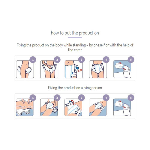 Unisex Adult Incontinence Brief Seni Super Regular Disposable Heavy Absorbency S-RE25-BS1 Case/75 706120 TZMO USA Inc 1163851_CS