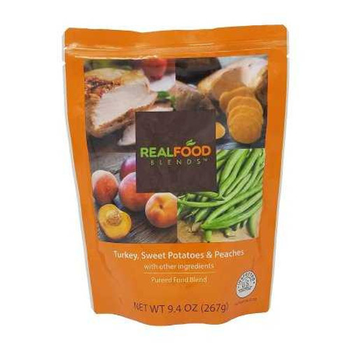 Tube Feeding Formula Real Food Blends® Turkey / Sweet Potatoes / Peaches Flavor Liquid 9.4 oz. Pouch 176990 Pack of 1 48458033 Real Food Blends® 1120076_EA