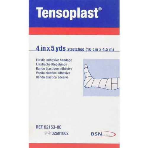 Elastic Adhesive Bandage Tensoplast4 Inch X 5 Yard Medium Compression No Closure Tan NonSterile 02601002 Each/1 13-2559 BSN Medical 280229_EA