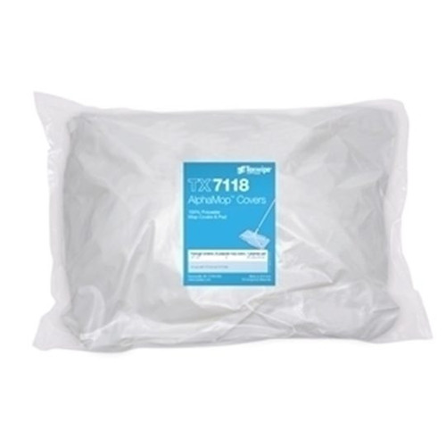 AlphaMop™ TX7118 Polyester Mop Covers, Non-Sterile TX7118 Bag of 25