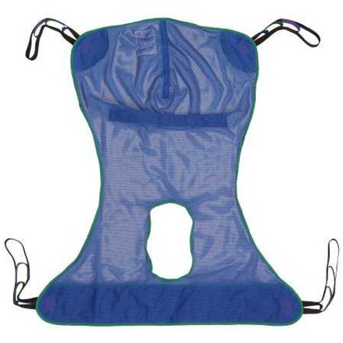 Full Body Commode Sling McKesson 4 or 6 Point Without Head Support Large 600 lbs. Weight Capacity 146-13221L Each/1 14003-EF MCK BRAND 1065249_EA
