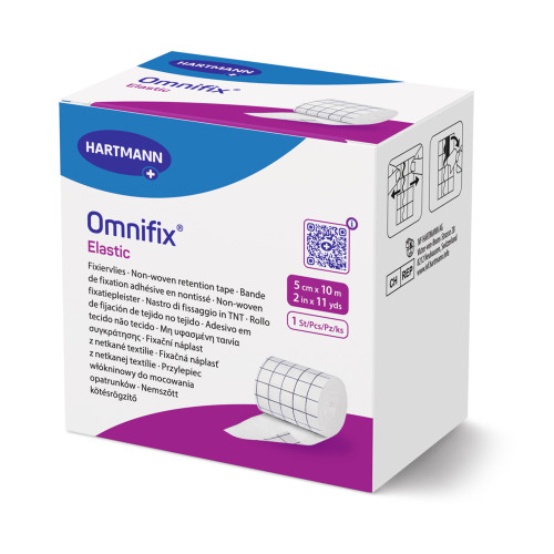 Omnifix Elastic Dressing Retention Tape with Liner White 2 Inch X 11 Yard Nonwoven NonSterile, 900602, Roll of 1
