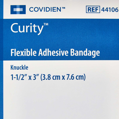 Adhesive Strip Curity 1-1/2 X 3 Inch Fabric Knuckle Tan Sterile 44106 Box/30 10-404-020 Cardinal 801923_BX