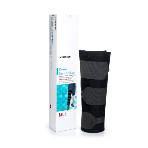 Knee Immobilizer McKesson One Size Up to 29 Inch Thigh Circumference 16 Inch Length Left or Right Knee 155-79-96016 Pack of 1