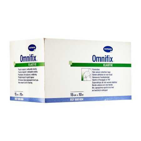 Dressing Retention Tape with Liner Omnifix® Elastic White 6 Inch x 11 Yard Nonwoven NonSterile 900604 Case of 24 Omnifix® Elastic 1119317_CS