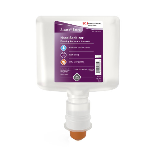 Hand Sanitizer Alcare Extra 1,000 mL Ethyl Alcohol Foaming Dispenser Refill Bottle 101561 Case of 6