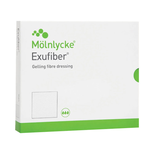 Exufiber Gelling Fiber Dressing 2 X 2 Inch Square, 709900, Pack of 1