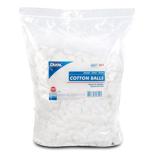 Dukal Cotton Ball Medium NonSterile, 801, Case of 2