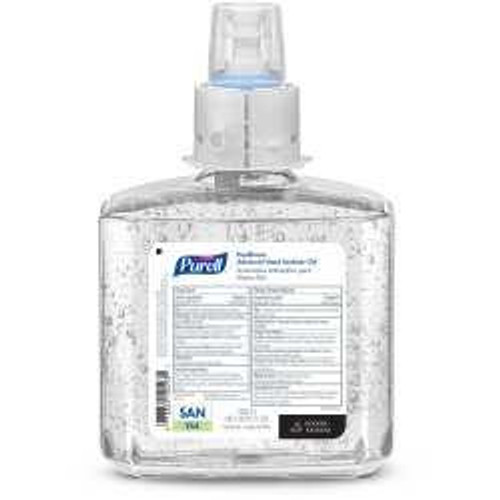 Hand Sanitizer Purell Healthcare Advanced 1 200 mL Ethyl Alcohol Gel Dispenser Refill Bottle 5063-02 Case/2 F11601M GOJO 1087416_CS