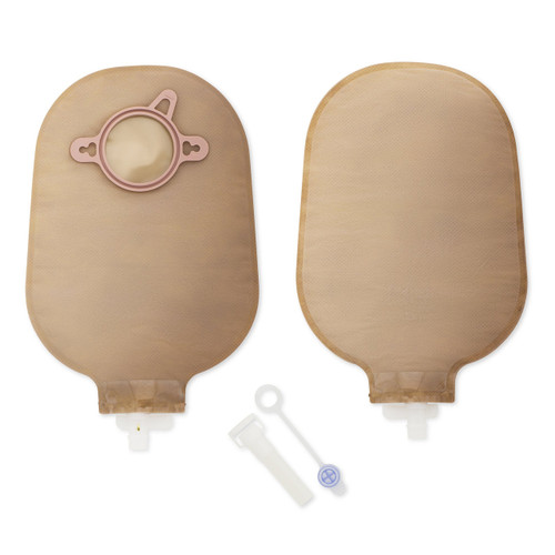 Urostomy Pouch CeraPlus‚ One-Piece System 9 Inch Length Soft Convex, Pre-Cut 3/4 Inch Stoma Drainable 8412 Box of 5