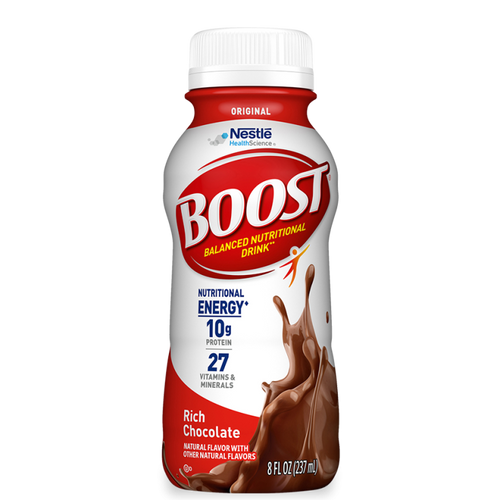 Oral Supplement Boost Original Rich Chocolate Flavor Ready to Use 8 oz. Bottle 12324936 Each/1 8884432000 Nestle Healthcare Nutrition 1107869_EA