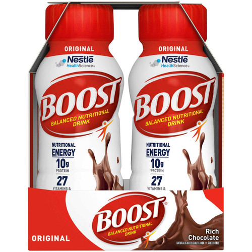 Oral Supplement Boost Original Rich Chocolate Flavor Ready to Use 8 oz. Bottle 12324936 Case/24 8884432000 Nestle Healthcare Nutrition 1107869_CS
