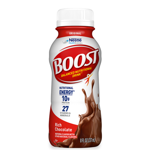 Oral Supplement Boost Original Rich Chocolate Flavor Ready to Use 8 oz. Bottle 12324936 Case/24 8884432000 Nestle Healthcare Nutrition 1107869_CS