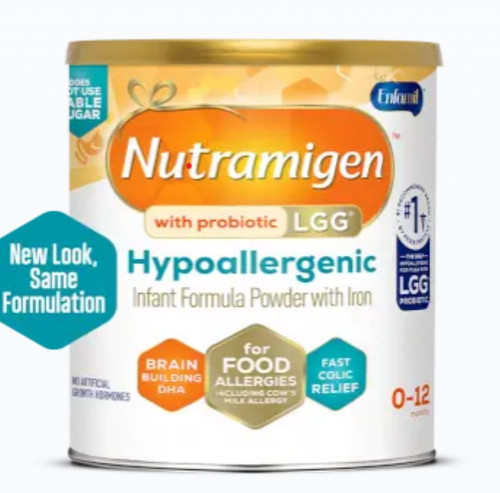 Nutramigen with Probiotic LGG Infant Formula, for Infant age 1 year with Cow's Milk Allergy, 12.6 oz., Pack of 1