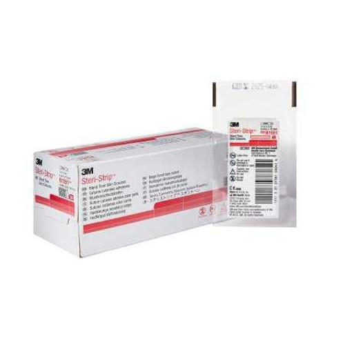 Skin Closure Strip Steri-Strip 1/4 X 3 Inch Nonwoven Material Flexible Strip Tan B1551 Case/200 GS8435-29 3M 5786_CS