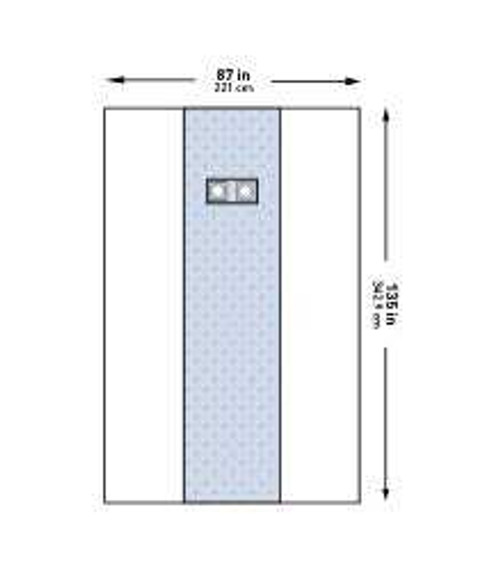 Cardiovascular Drape McKesson Femoral Angiography X-Long Drape 87 W X 135 L Inch Sterile 183-I80-01105-S Case/14 324709 MCK BRAND 1101287_CS