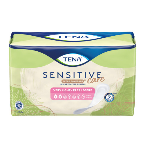 TENA Sensitive Care Extra Coverage Bladder Control Pad 9 Inch Length Light Absorbency Dry-Fast Core One Size Fits Most, 54291, Case of 200