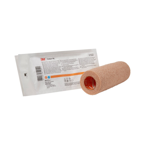Cohesive Bandage 3M Coban LF 6 Inch x 5 Yard Self-Adherent Closure Tan Sterile Standard Compression 2086S Case of 12