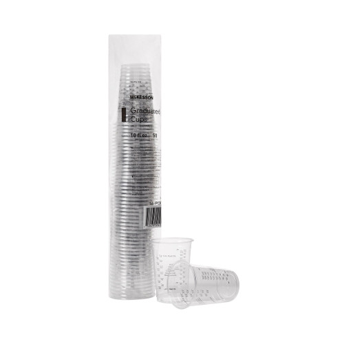 McKesson 10 oz. Polyethylene Drinking Cup Clear Disposable, 16-PDC10G, Case of 1000